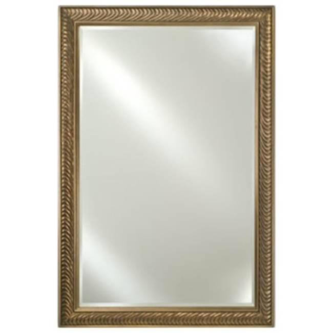 Afina Corporation Framed Mirror 16X22 Soho Satin White Beveled