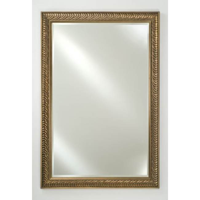 Afina Corporation Framed Mirror 20X26 Soho Satin White Beveled