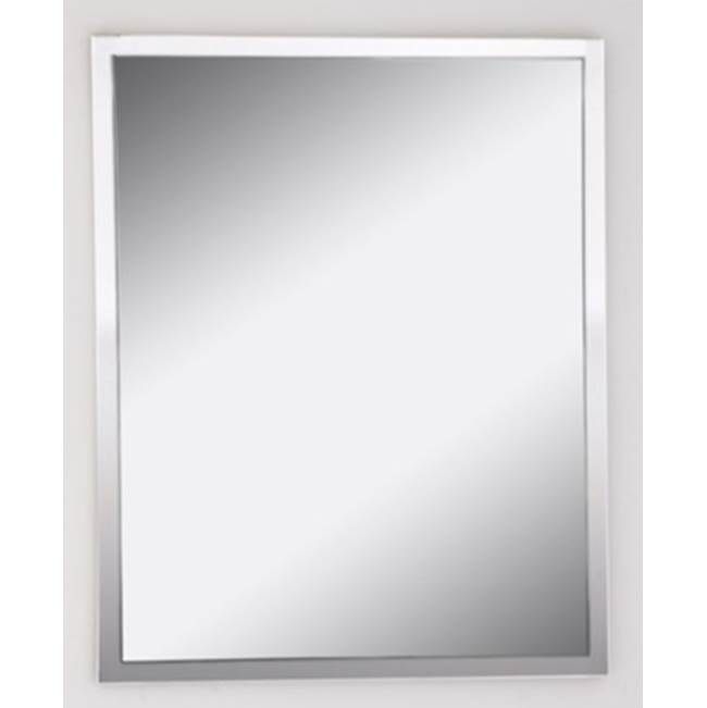 Afina Corporation 24X36 Urban Steel Wall Mirror-Polished Stainless