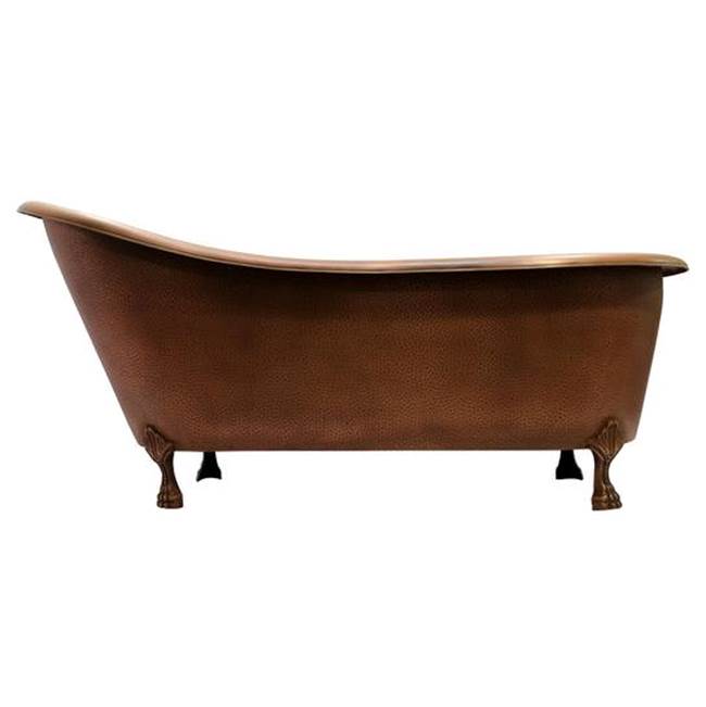 Barclay Gitali 68'' Slipper Copper Tub,ClawFoot, Antique Copper