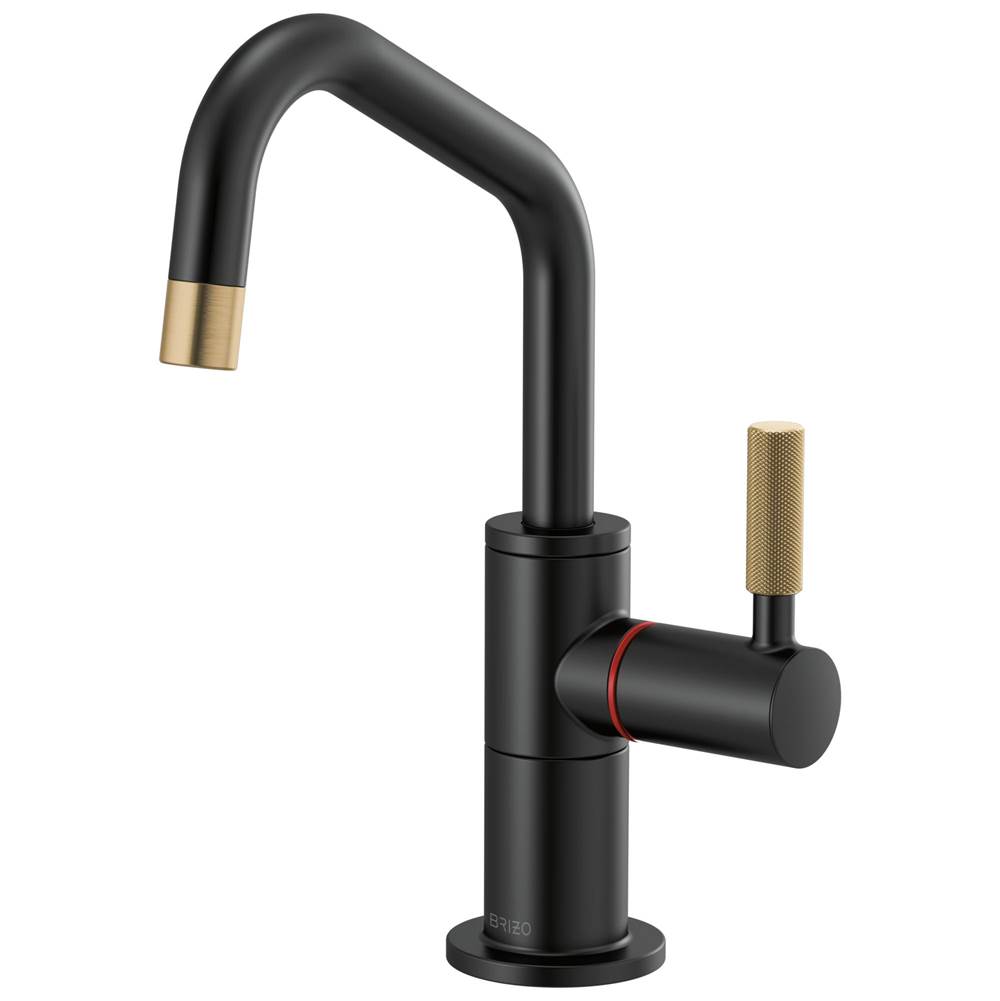 Brizo Litze® Instant Hot Faucet with Angled Spout and Knurled Handle
