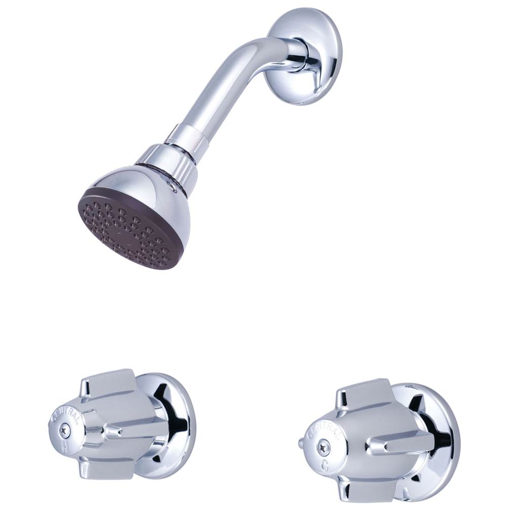 Central Brass SHOWER-2 CANOPY HDL 1/2'' DIRECT SWEAT 8'' CNTRS SHWR HEAD-PC
