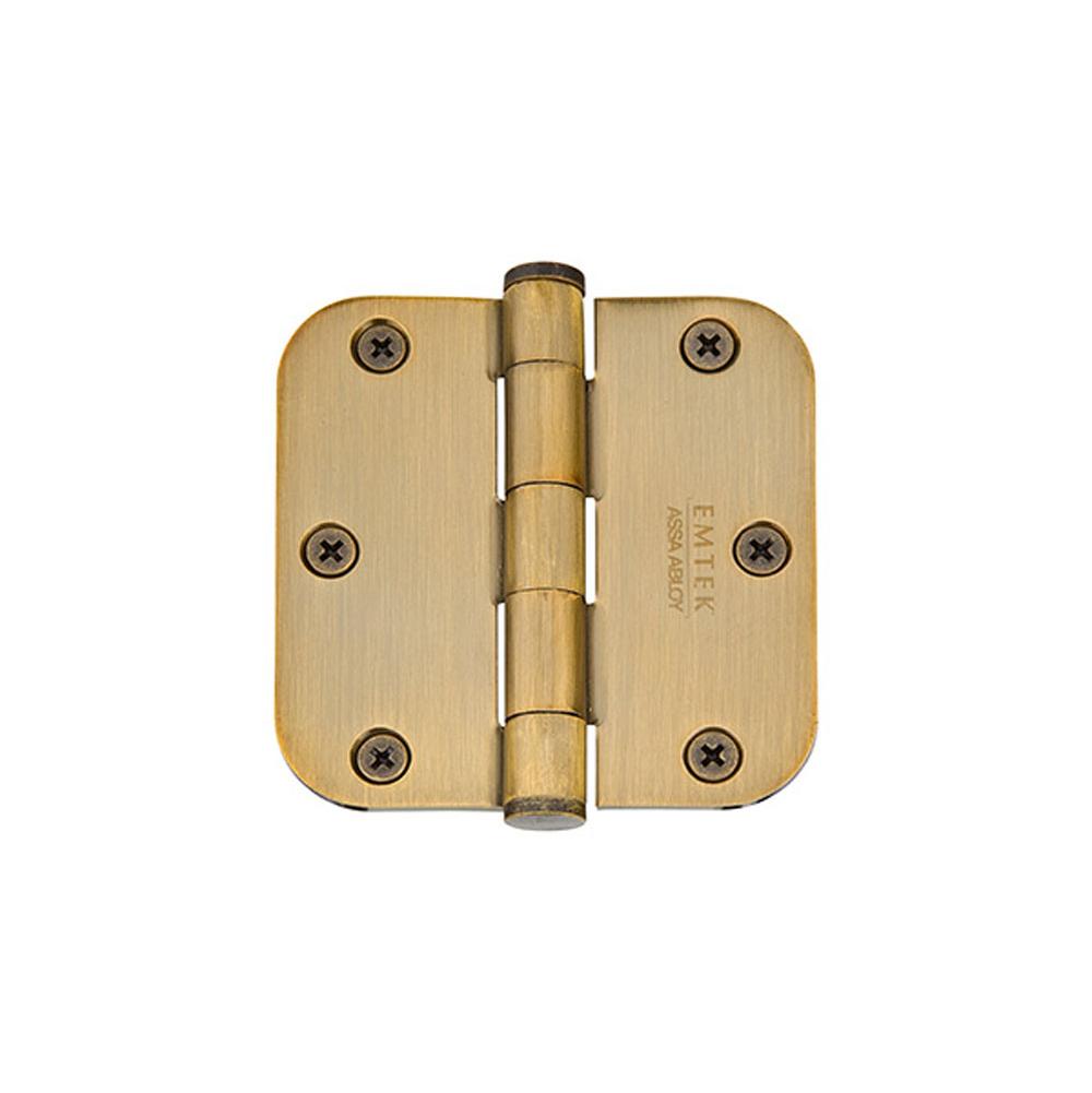 Emtek 9600 Brass Hinge, SD, US5/8''RdCr, 3.5x3.5'', US26