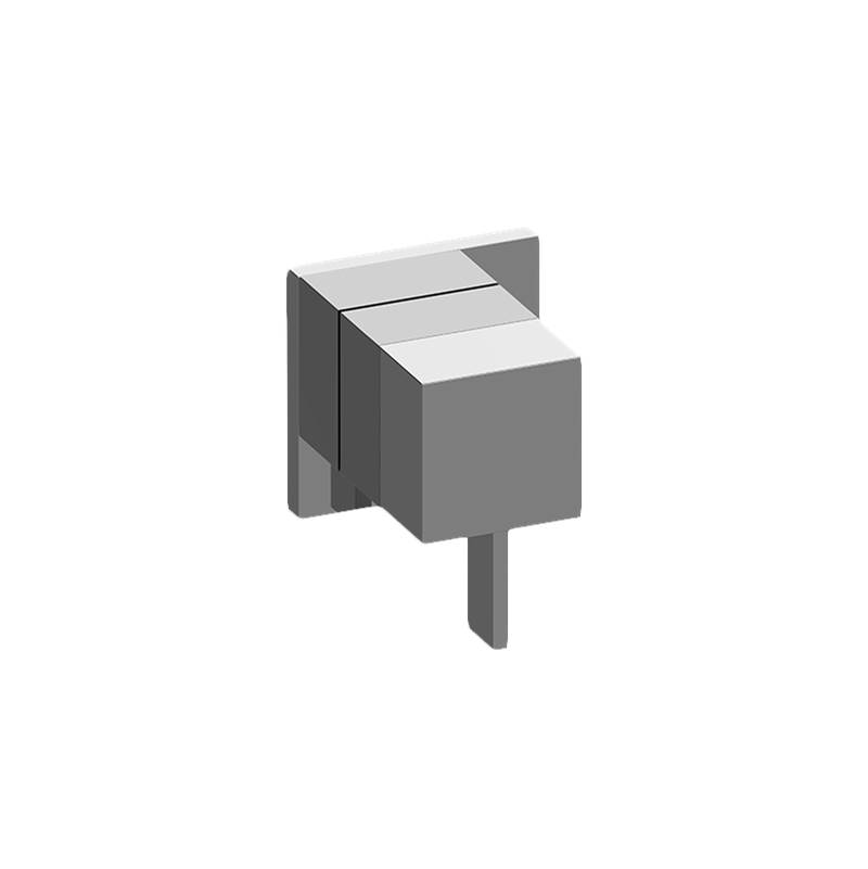 Graff M-Series Square Two-Way Diverter Valve Trim Plate w/Qubic Tre Handle