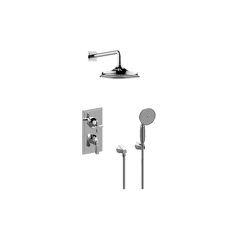 Graff M-Series Thermostatic Shower System - Shower with Handshower (Rough & Trim)