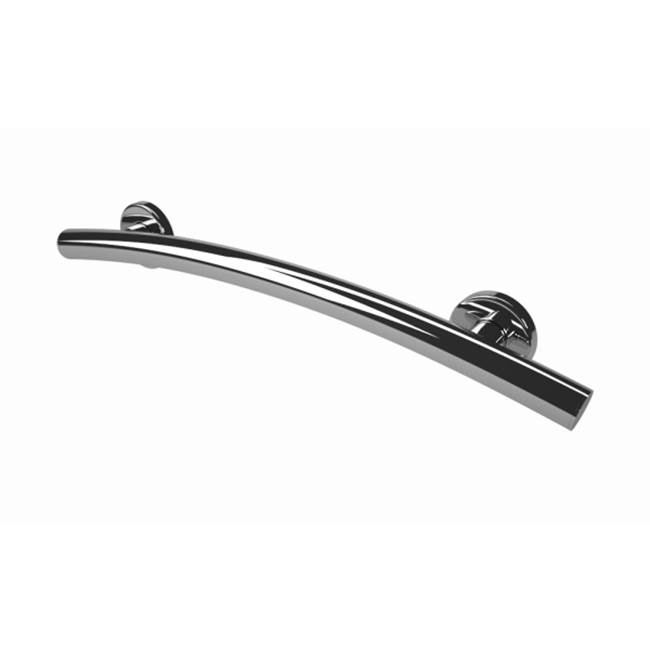 Health at Home 24'' Crescent Grab Bar. Polished Stainless.