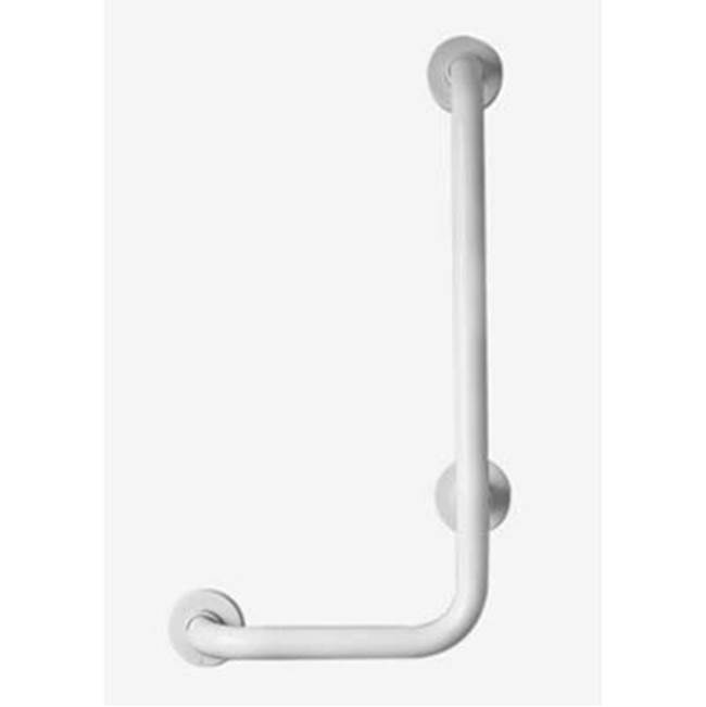 Health at Home 17 3/4'' x 36'' Warm-To-Touch BioCote L-SHAPED SUPPORT. Vertical bar on left, horizontal bar poin