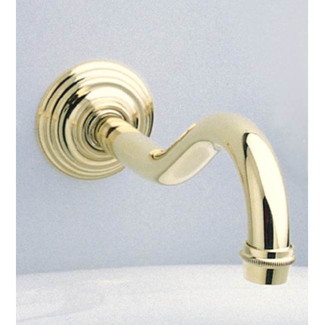 Herbeau ''Royale'' Wall Spout in Polished Brass