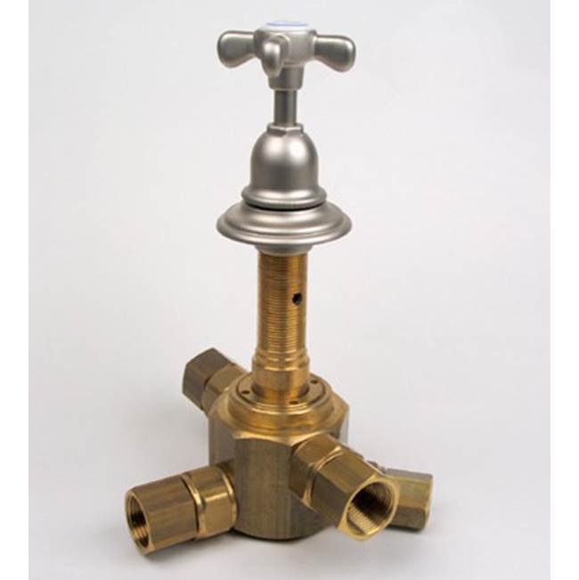 Herbeau ''Royale'' Wall Mounted 4-Port Diverter Valve in Solibrass