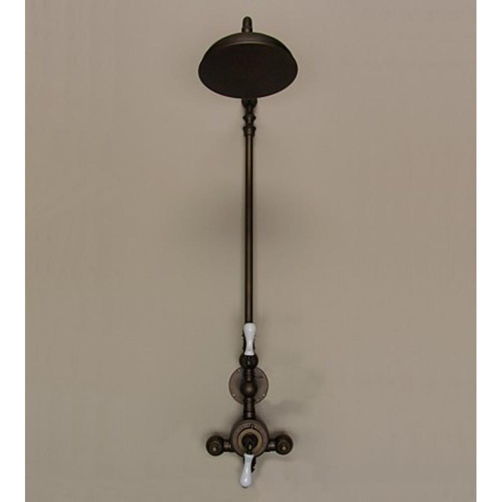 Herbeau ''Royale'' Exposed Thermostatic Shower in Polished Lacquered Copper