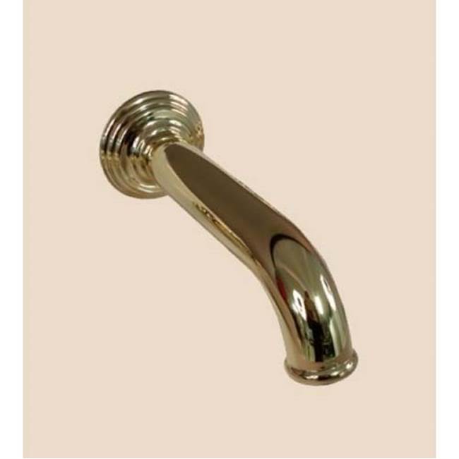 Herbeau ''Lille'' Wall Mounted Tub Spout in French Weathered Brass