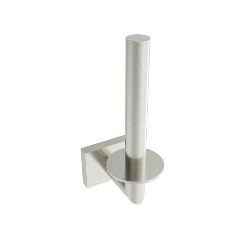 ICO Bath Crater Spare Toilet Paper Holder - Brushed Nickel