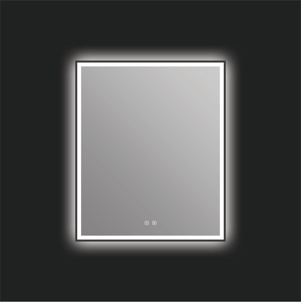 ICO Bath Eden 30'' x 36'' LED Mirror - Matte Black