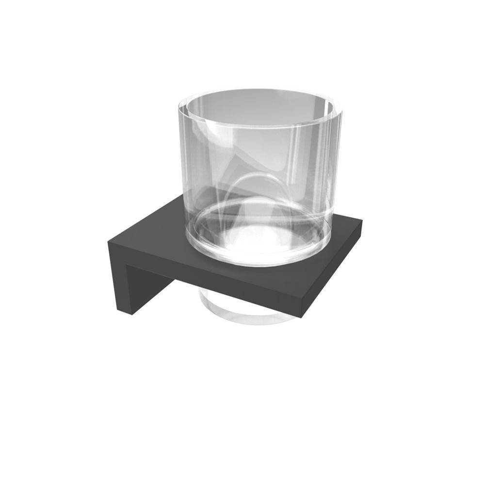 ICO Bath Erupt Glass Tumbler - Matte Black