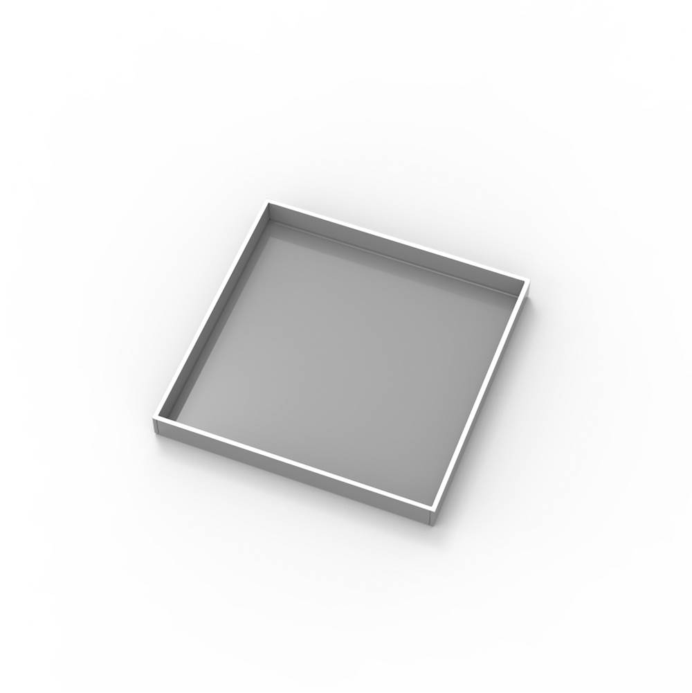 Infinity Drain 5''x5'' LT5 Tile Drain Top Plate in Polished Stainless Steel