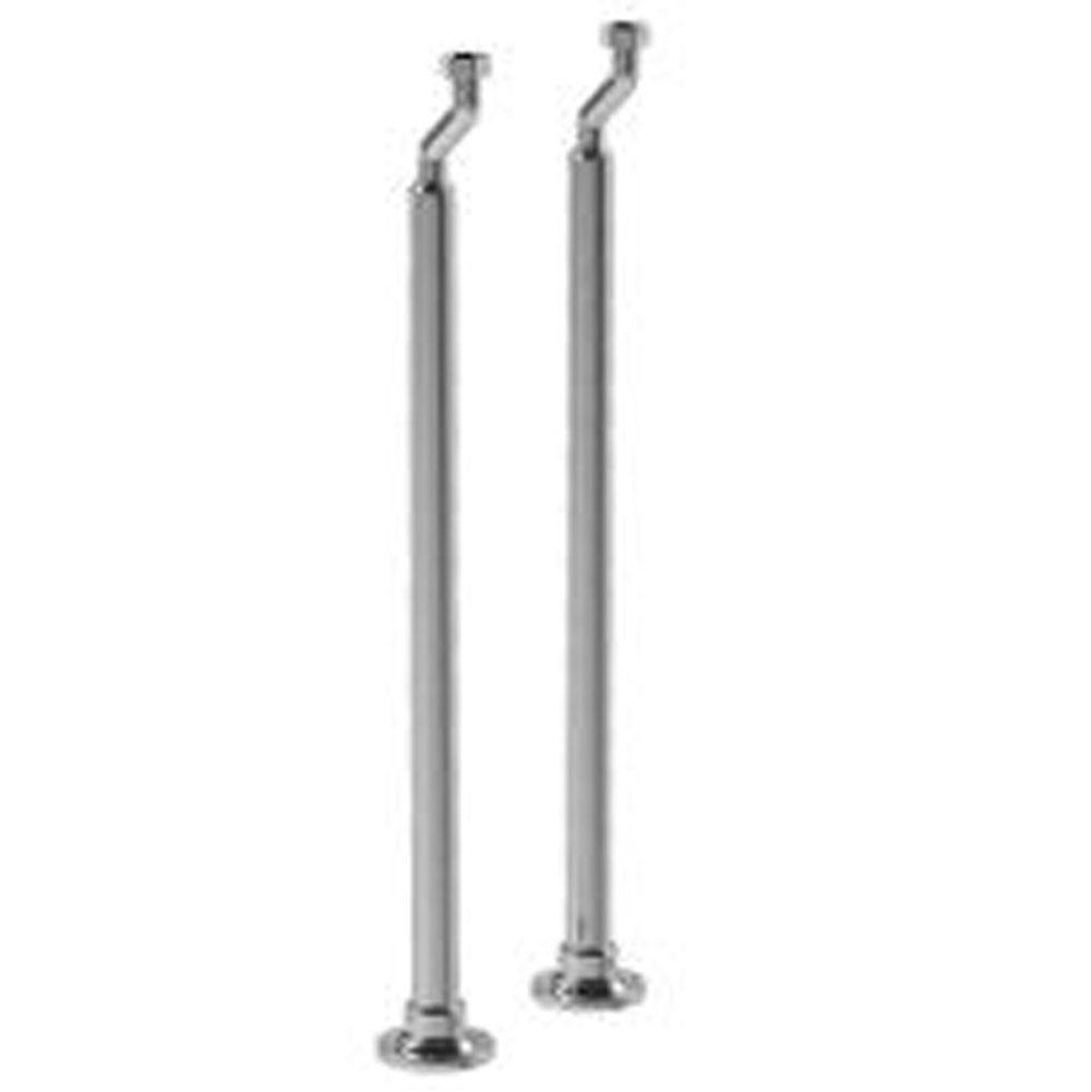Lefroy Brooks Bath Standpipes With Cranked Legs For Free Standing Applications To Suit R1-4212 Rough (PAIR), Polished Chrome
