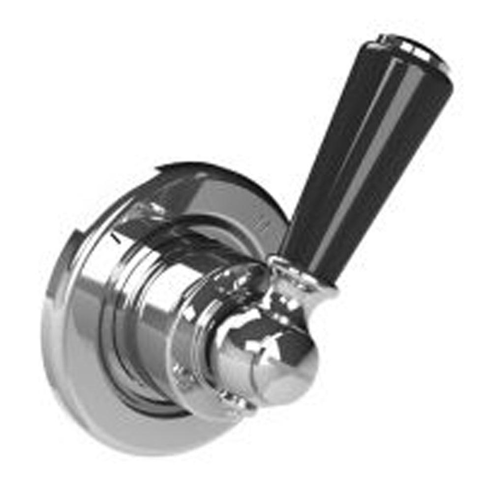 Lefroy Brooks Classic Black Two-Way Diverter Trim To Suit R1-4000 Rough, Polished Chrome