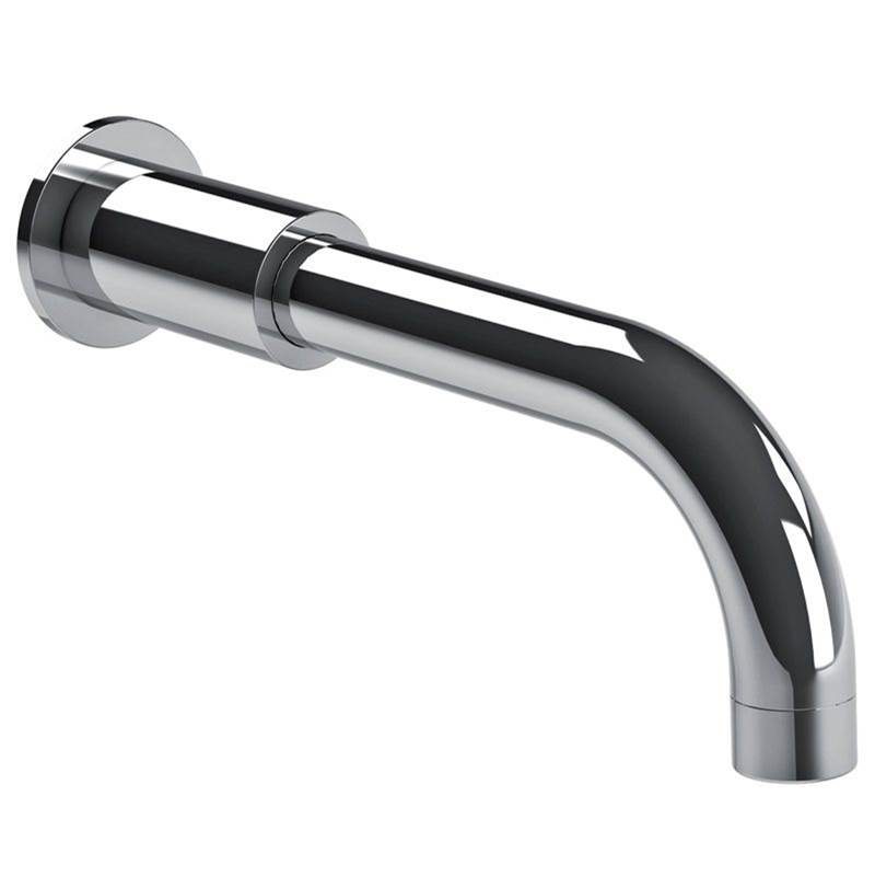 Lefroy Brooks Contemporary Bath Wall Spout, Brushed Nickel