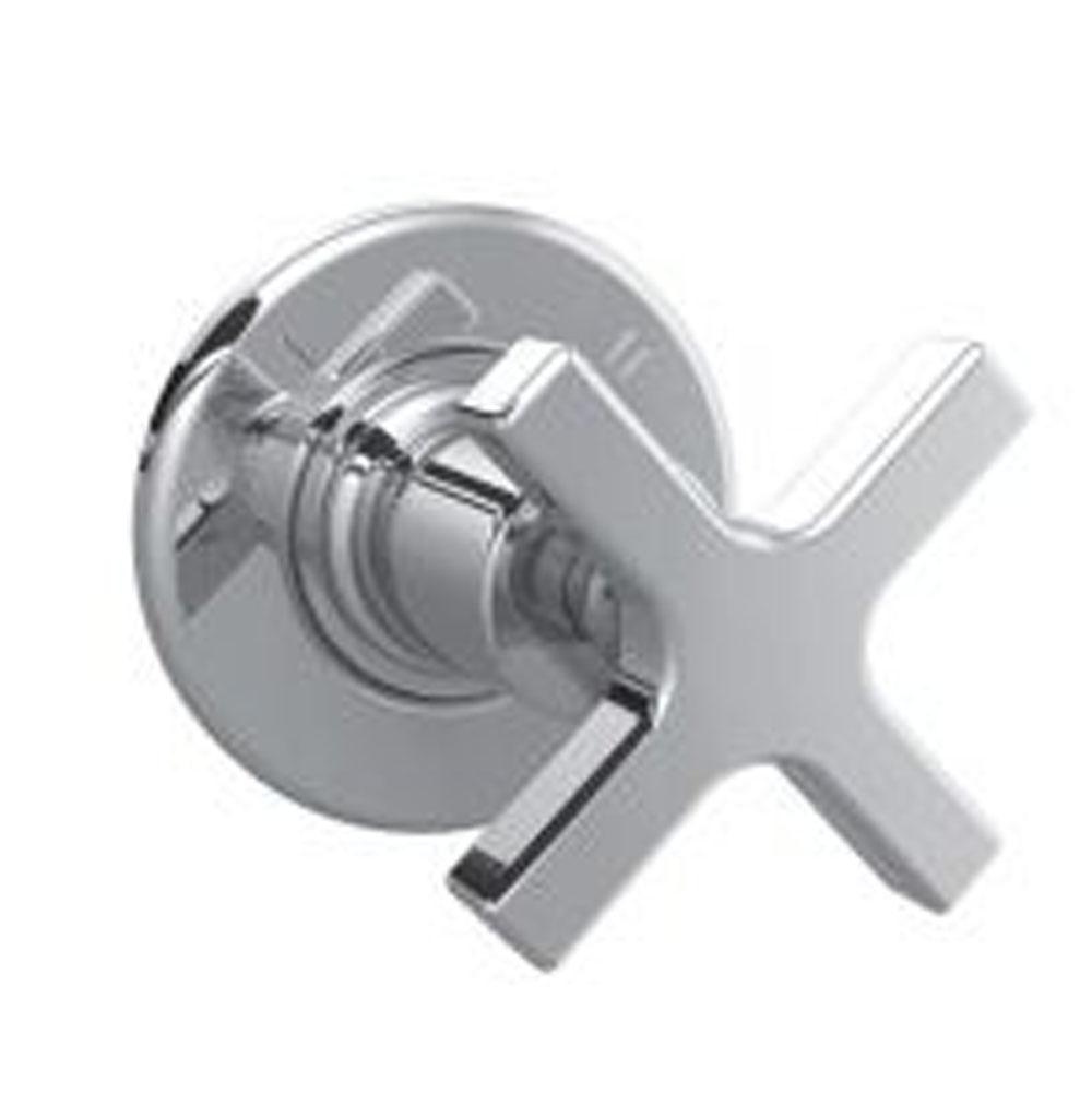 Lefroy Brooks Mackintosh Cross Handle Two-Way Diverter Trim To Suit R1-4000 Rough, Brushed Nickel