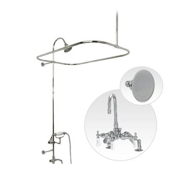 Maidstone Deck Mount Shower Kit with Gooseneck Faucet