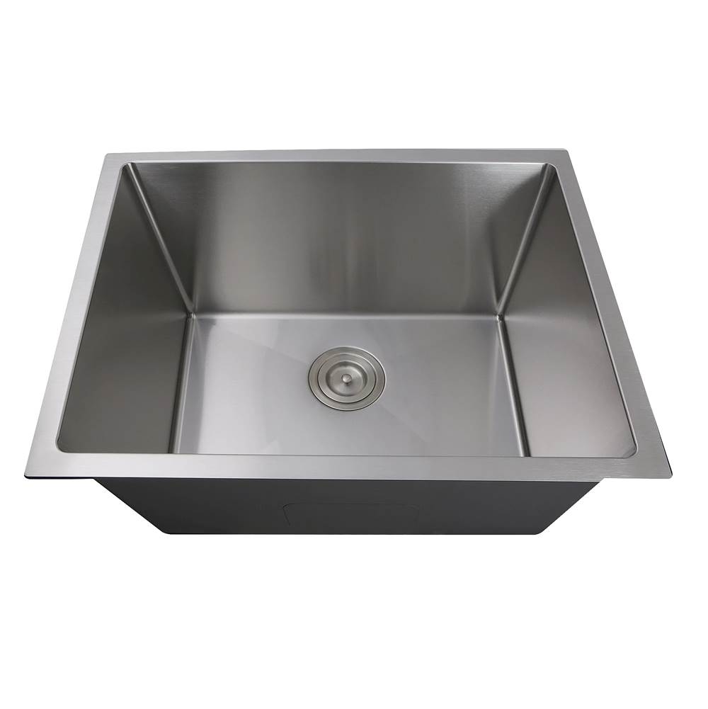 Nantucket Sinks Pro Series Rectangle Single Bowl Undermount Small Radius Corners Stainless Steel Kitchen Sink