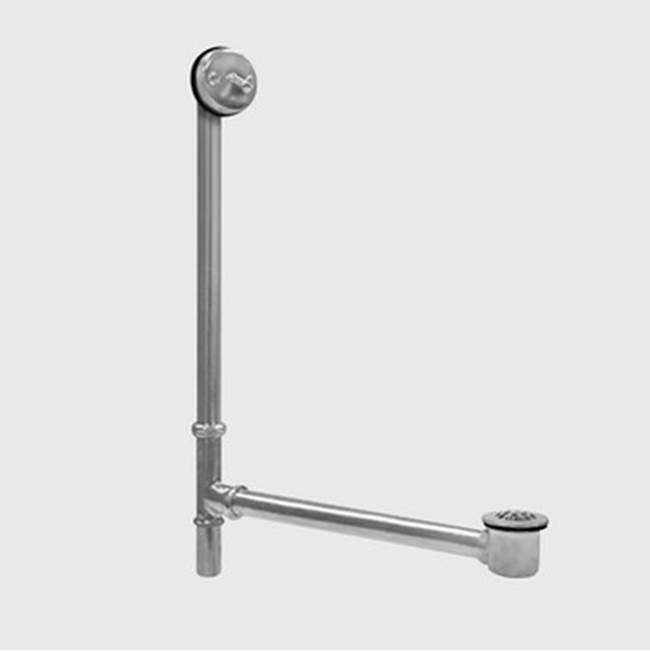 Sigma Concealed Trip-lever Waste & Overflow with Bathtub Drain & Strainer Makes up to 22''x 25''- 27'' Tall, Adjustable  SATIN CHROME .95