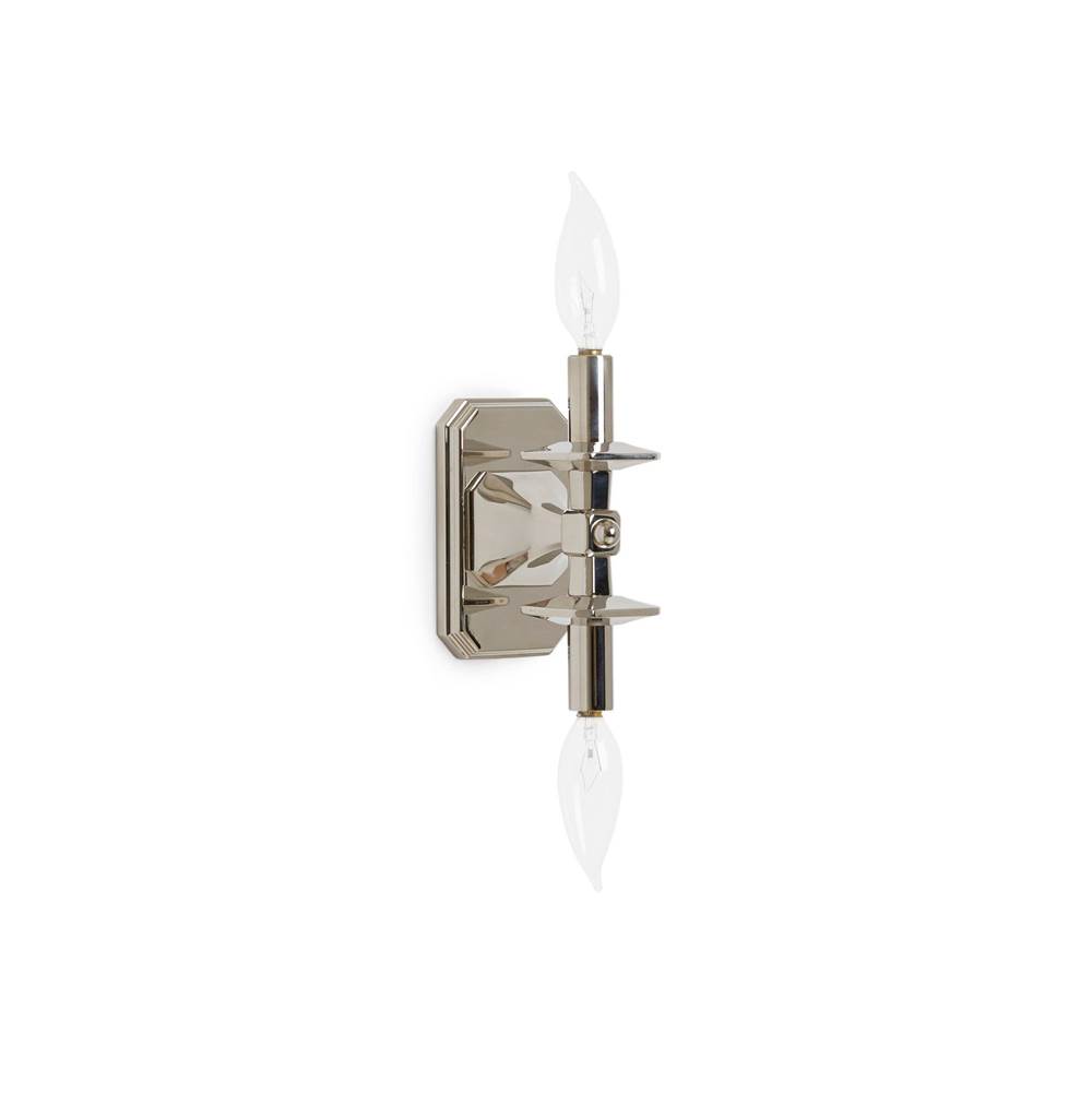 Sherle Wagner Harrison Double Arm Small Sconce
