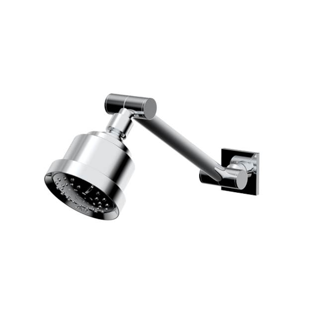 Santec Multifunction Cylindrical Showerhead with Adjustable Arm and Flange