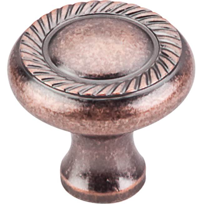Top Knobs Swirl Cut Knob 1 1/4 Inch Antique Copper
