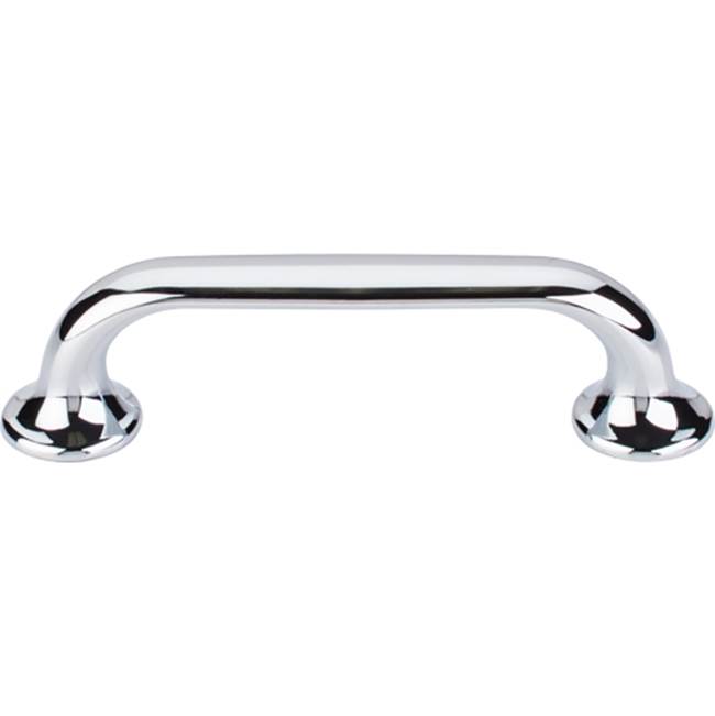 Top Knobs Oculus Oval Pull 3 3/4 Inch (c-c) Polished Chrome