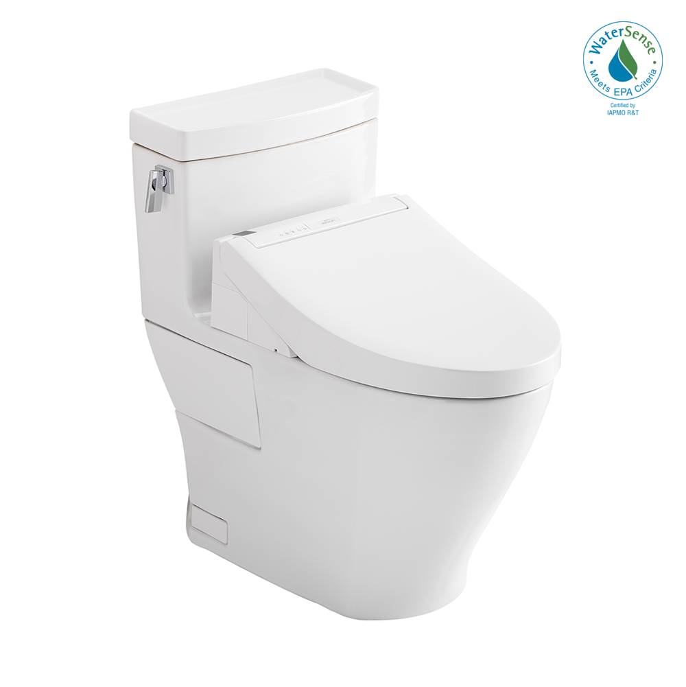 TOTO Toto®Washlet+® Legato One-Piece Elongated 1.28 Gpf Toilet And Washlet C5 Bidet Seat, Cotton White