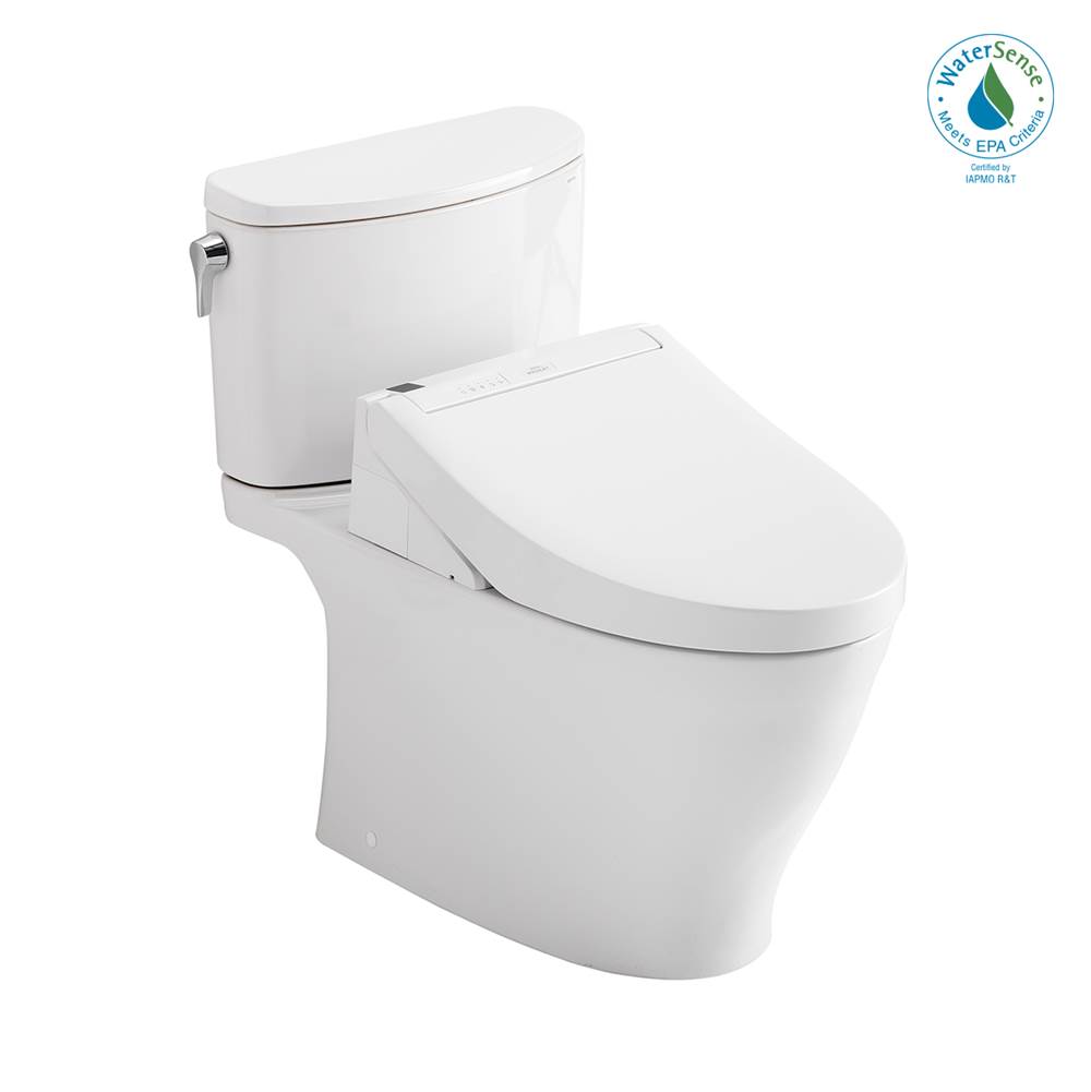 TOTO Toto® Washlet®+ Nexus® Two-Piece Elongated 1.28 Gpf Toilet With C5 Bidet Seat, Cotton White