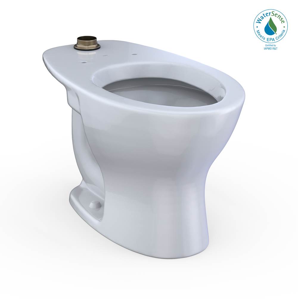 TOTO TORNADO FLUSH® Commercial Flushometer Floor-Mounted Toilet with CEFIONTECT, Elongated,  Cotton White