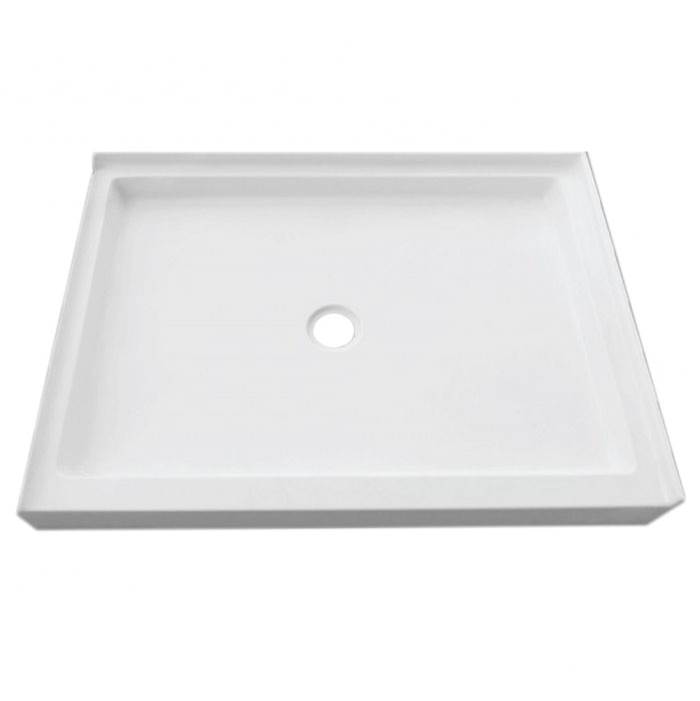 Valley Acrylic Double Threshold - Left & Front - Showerbase 60 x 48''