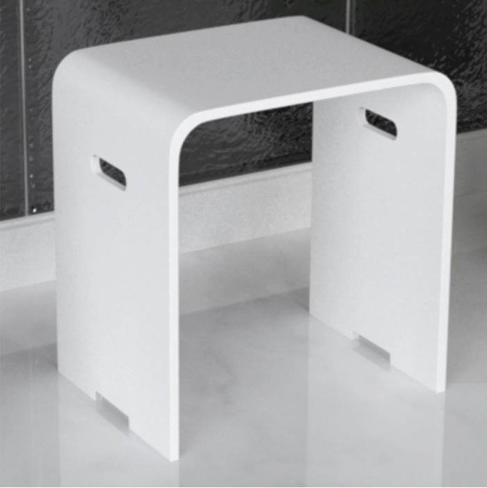 Valley Acrylic White stone resin stone resin stool