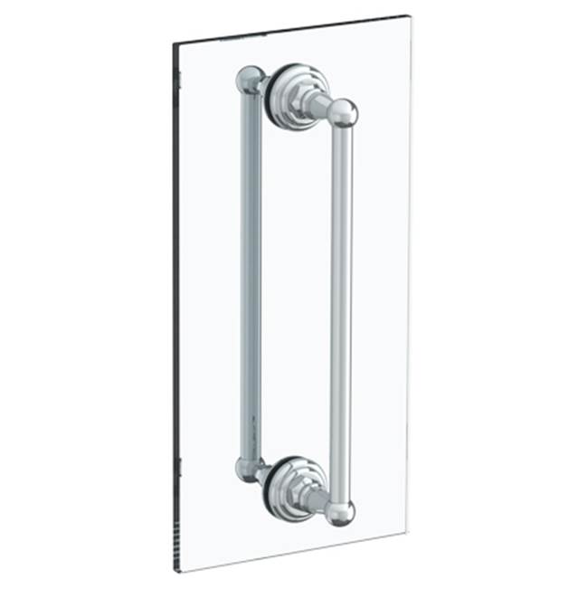 Watermark Rochester 18'' double shower door pull/ glass mount towel bar
